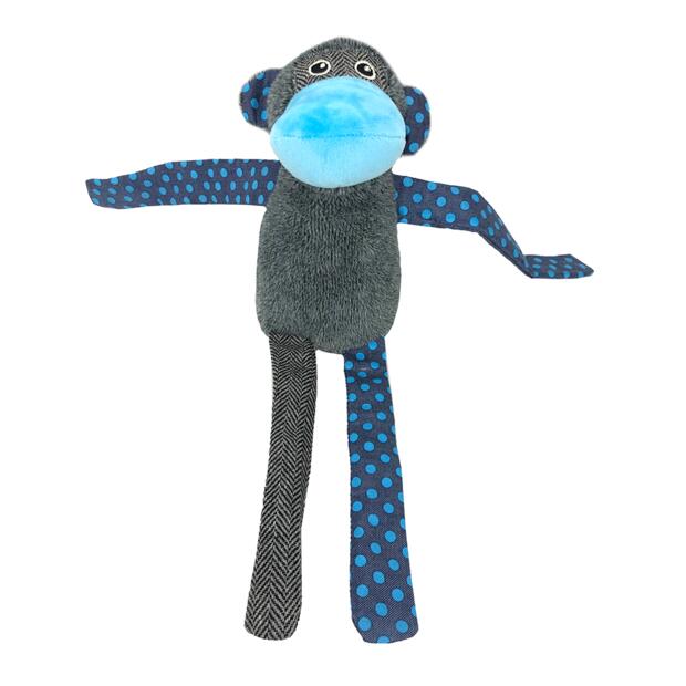 Snuggle Friends Monkey Blue Dog Toy