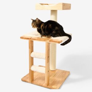 Sopa Pet Plush Elevated Cat Tree With Rope