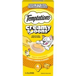 Temptations Creamy Spoons Tasty Chicken And Cheesy Cheese Flavour