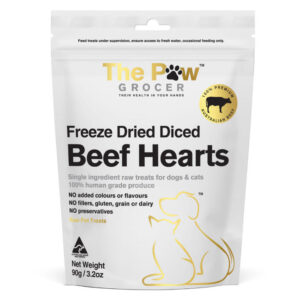 The Paw Grocer Freeze Dried Diced Beef Hearts 90 Gm