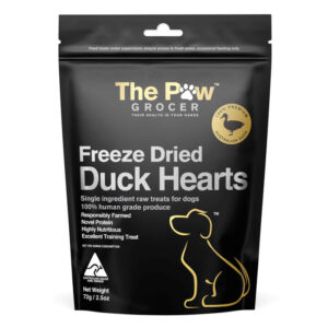 The Paw Grocer Freeze Dried Duck Hearts For Dogs 72 Gm