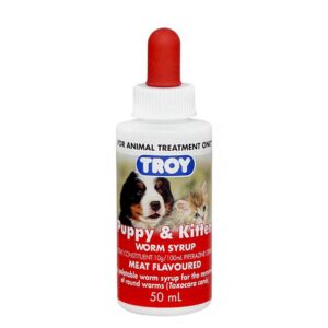 Troy Puppy & Kitten Worming Syrup 50 Ml