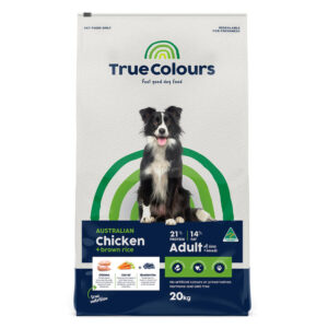True Colours Chicken And Brown Rice Adult Dry Dog Food 20 Kg