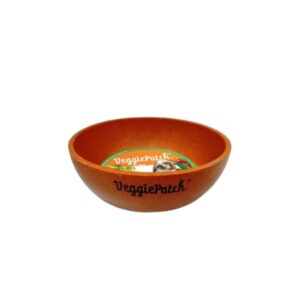 Veggie Patch Luna Dish Bamboo Bowl Orange For Small Animals