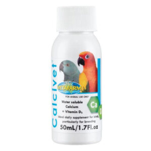 Vetafarm Calcivet Calcium + Vitamin D3 Daily Supplement For Birds 50 Ml