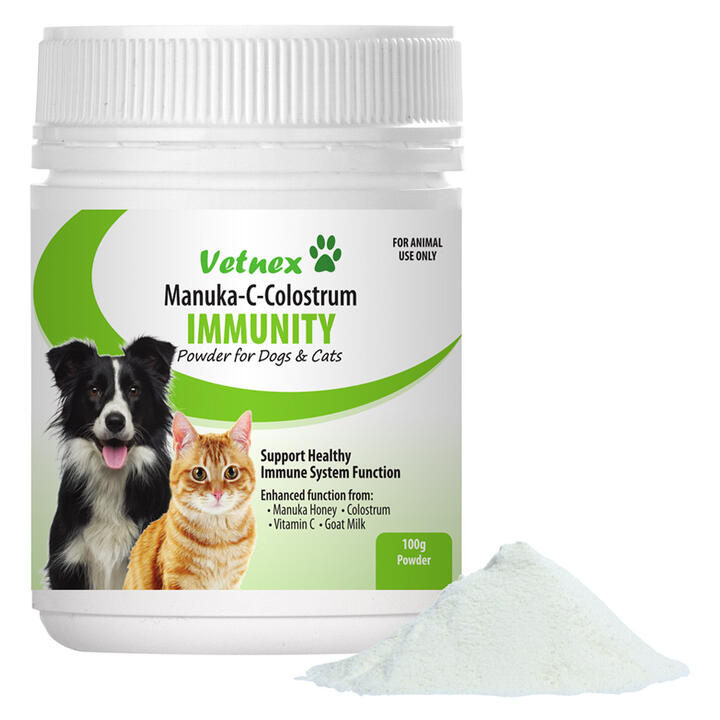 Vetnex Immunity Manuka-C-Colostrum Powder For Dogs & Cats 100 Gm