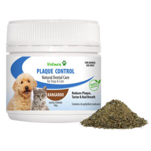Vetnex Plaque Control Natural Dental Care Powder For Dogs & Cats - Kangaroo 100 Gm