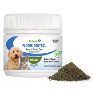 Vetnex Plaque Control Natural Dental Care Powder For Dogs & Cats - Original 100 Gm