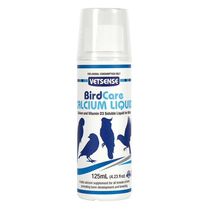 Vetsense Birdcare Calcium And Vitamin D3 Soluble Liquid For Birds 125 Ml
