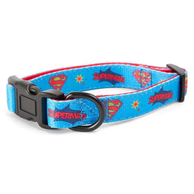 Warner Bros Official Superman Black Dog Collar