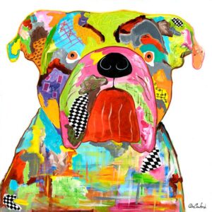 What The Woof Sticker English Bulldog Stan