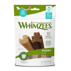 Whimzees Puppy Valuebag Dental Treats Medium/Large 14's 1 Pack