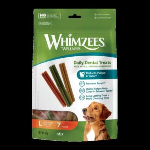 Whimzees Stix Large Dental Dog Treats