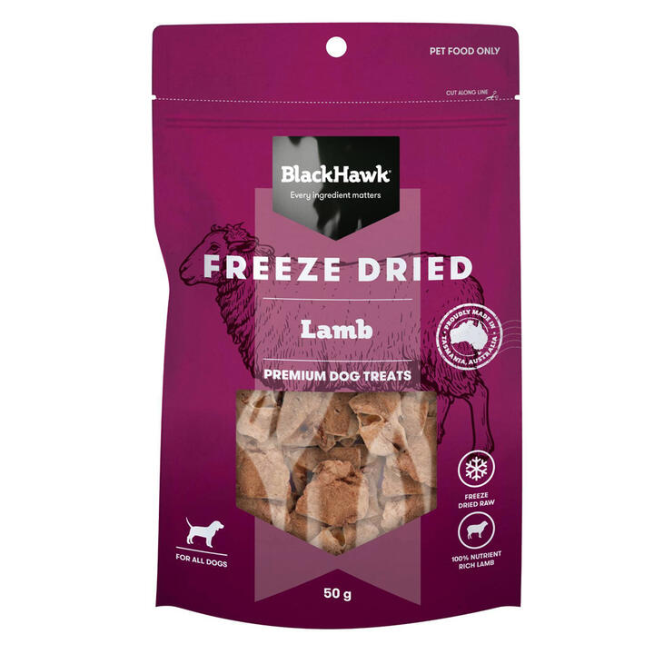 Black Hawk Freeze Dried Lamb Dog Treats 50 Gm