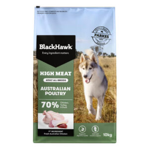 Black Hawk High Meat Adult Australian Poultry Dry Dog Food 10 Kg