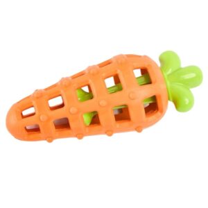 Paws For Life 2 In 1 Treat Dispensing Rubber Nylon Carrot Dog Toy