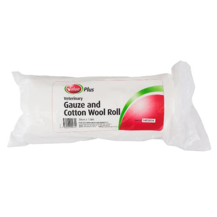 Value Plus Gauze And Cotton Wool Roll 30 Cm X 1.8m