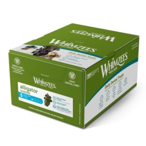 Whimzees Alligator Small Dental Dog Treats