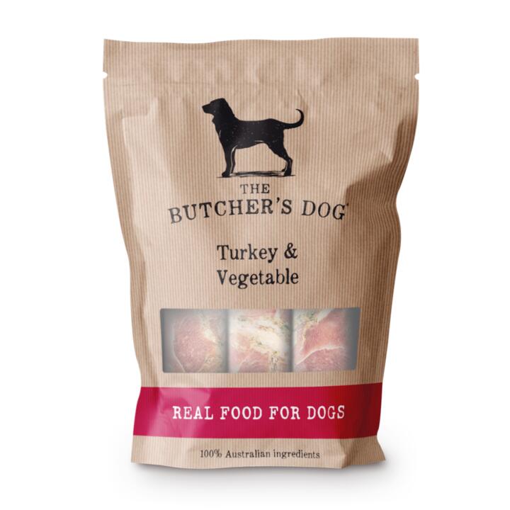 The Butchers Dog Turkey And Vegetable Adult Frozen Dog Food