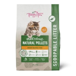 Trouble And Trix Natural Pellets Clumping Cat Litter Scent Free