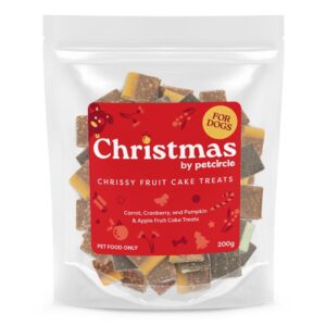 Christmas By Pet Circle 2025 Chrissy Fruit Cake Dog Treats