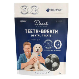 Drool By Dr. Chris Brown Teeth + Breath Dental Treats For Dogs 110 Gm
