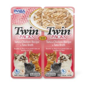 Inaba Twin Packs Tuna With Chicken In Tuna Broth Cat Treat
