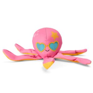 Paws For Life Floating Summer Crinkle Octopus Plush Dog Toy