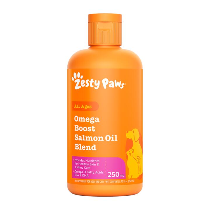 Zesty Paws Omega Boost Salmon Oil Blend For Dogs And Cats