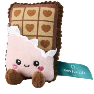 Paws For Life Chocolate Plush Dog Toy