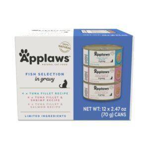 Applaws Natural Fish Selection In Gravy Adult Wet Cat Food Can