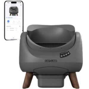Catlink Scooper Open X Self Cleaning Cat Litter Box Cat Grey