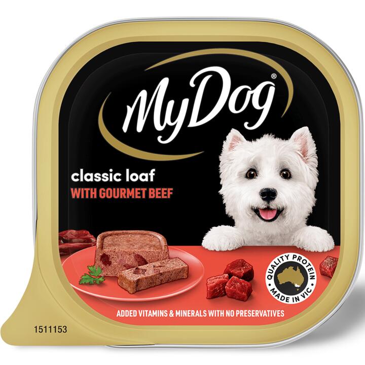 My Dog Loaf Classic Wet Dog Food Gourmet Beef Trays
