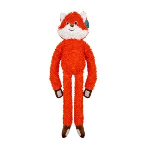 Paws For Life Moppy Long Limbed Fox With Rope Skeleton Plush Dog Toy