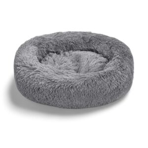 Paws For Life Plush Calming Bed Grey
