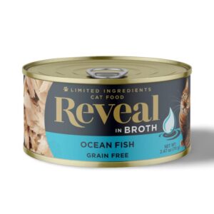 Reveal Natural Wet Cat Food Ocean Fish In Broth