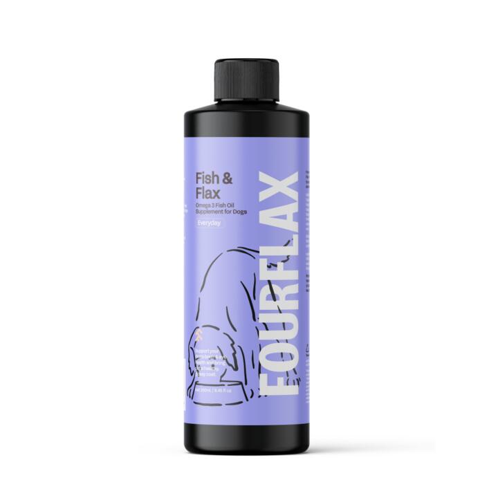 Fourflax Fish Flax Omega 3 Supplement Dogs Oral Liquids