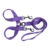 Beau Pets Double Nylon – Brace Lead – Purple 20 Mm X 135cm