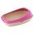 Beco Pets Bamboo Cat Litter Tray Pink