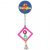 Birdie Small Plastic Squares with Beads Bell Bird Toy
