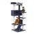 Cat Tree 134cm Trees Scratching Post Scratcher Tower Condo House Furniture Wood Grey