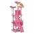 Cat Tree 180cm Trees Scratching Post Scratcher Tower Condo House Furniture Wood Pink