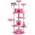 Cat Tree 203cm Trees Scratching Post Scratcher Tower Condo House Furniture Wood Pink