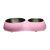 Catit 2 In 1 Style Durable Double Cat Diner Pink Each