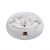 Charlies Pet Cushioned Snookie Hooded Pet Nest Bed Faux Fur Artic White Chinchilla Small