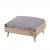 Charlies Pet Scandi Elevated Bed Natural Pine Frame And Mattress Grey Each