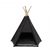 Charlie’s Premium Faux Linen Tipi Tent Dog Bed Charcoal Medium