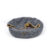 Charlie’s Vip Wolf Hooded Nest Bed With Faux Linen And Fur For Pets Dark Grey 1 X Medium
