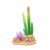 Eco Tech Reptile Desert Cactus With Brush And Rock Plant Decor