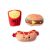 Fringe Studio Fast Foods Plush Dog Toy – 3 Pack